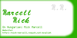 marcell mick business card